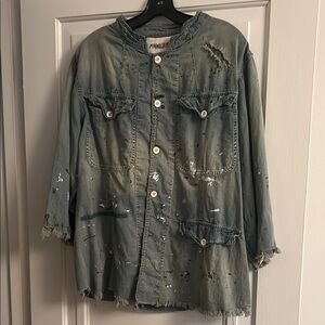 Distressed Denim Jacket